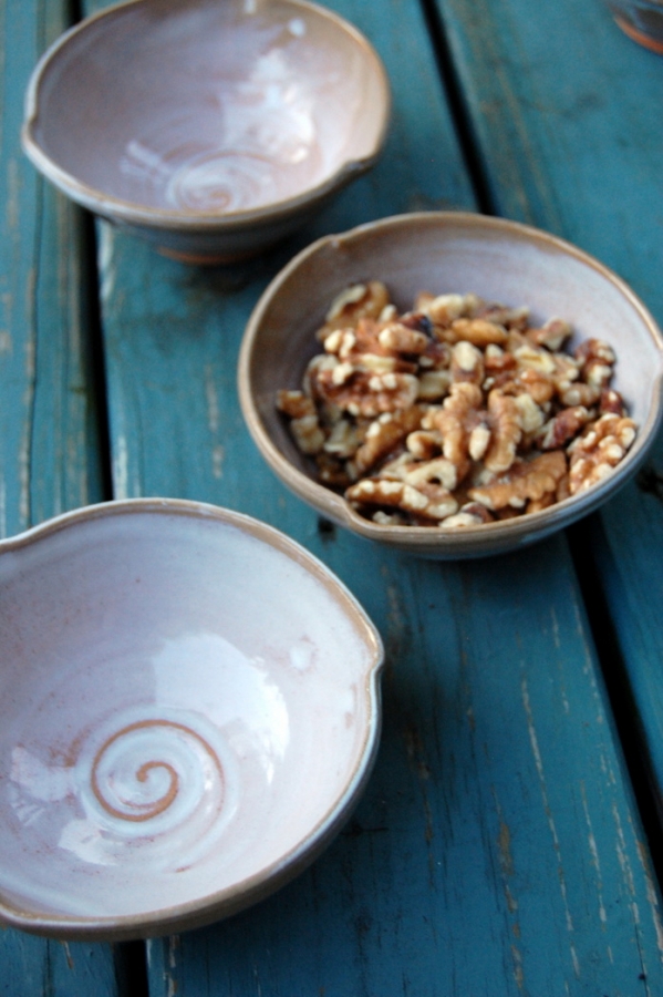 wheel-thrown hand made ceramic snack bowl