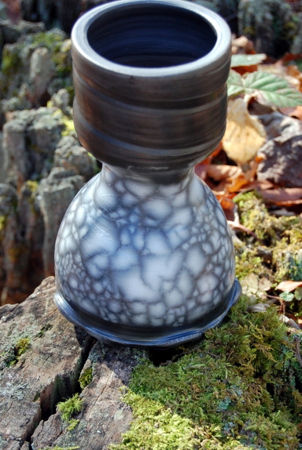 Naked Raku Pottery Vase 11 Tall Raku Pottery White | Etsy
