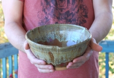 Serving Bowl or Mixing Bowl in Brownstone - Handmade to Order