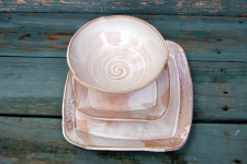 Shale Dinnerware Place Setting - Handmade to Order - Pick up Only