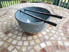 Noodle Bowl or Ramen Bowl in Slate Blue - Handmade to Order