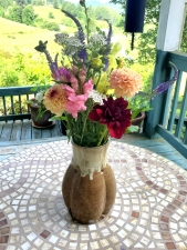 Flower Vase in Brownstone- In Stock and Ready to Ship