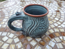 Rooted Mug in Slate Blue - Handmade to Order