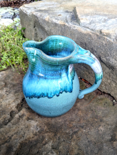 Half Gallon Pitcher in Turquoise Falls- Handmade to Order