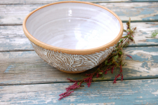 Large Serving Bowl or Mixing Bowl Rooted in Shale- Handmade to Order