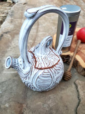 Rooted Teapot in Shale - In Stock and Ready to Ship