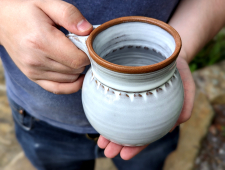 Peaked Mug in Shale - Handmade to Order