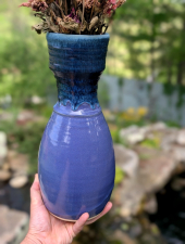 Large Flower Vase in Purple Falls- In Stock and Ready to Ship