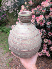 Hand Thrown Bottle or Vase in Crystallus - In Stock and Ready to Ship  