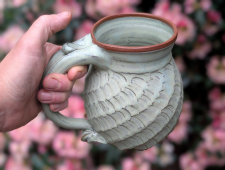  Huge Woven Monster Mug in Lichen - Handmade to Order