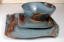 Slate Blue with Rust Chain Place Setting - Handmad...
