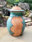 Huge Carved Turquoise Canister - Handmade to Order